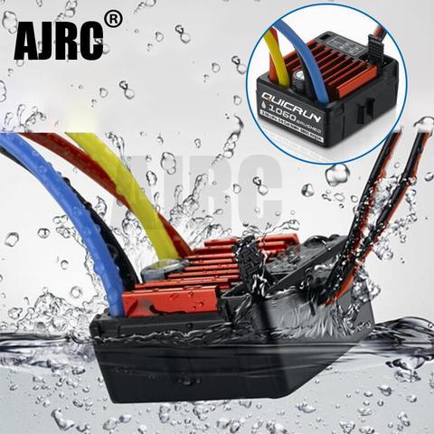 Original HobbyWing QuicRun 1060 60A Brushed Electronic Speed Controller ESC For 1:10 RC Car Waterproof TRX-4 Axial scx10 II TRX6 ► Photo 1/6