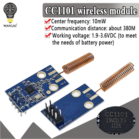 CC1101 Wireless Transceiver Module 433MHz 2500 NRF Distance Transmission Board OOK ASK MSK Modulation Programable Control 2500 ► Photo 1/6