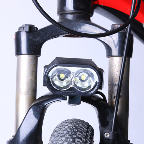 LED Front Lamp Flashlight Headlight Horn Accessory 36V 48V 60V E-Bike  Bicycle Outdoor Cycle Biking Entertainment ► Photo 1/6