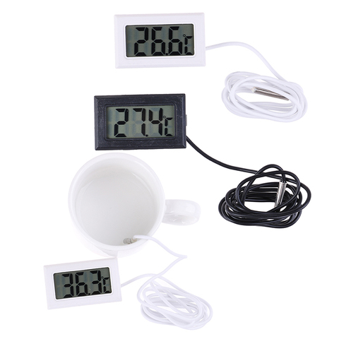 1Pc New Digital LCD Display Thermometer Temperature Meter Temp Sensor With Probe ► Photo 1/1