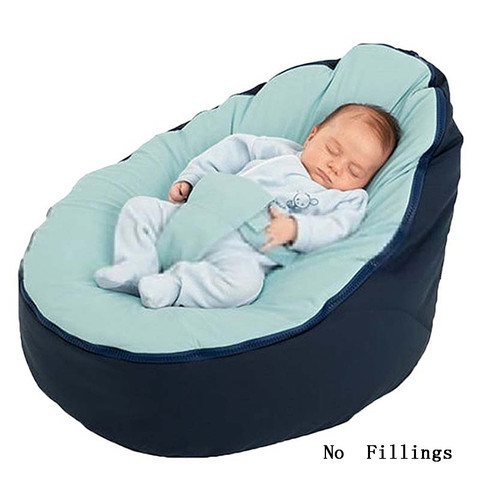 Soft Baby Chair Infant Bean Bag Bed cover without filler Pouf for Feeding Baby Snuggle Bed with Belt for Safety Protection ► Photo 1/5