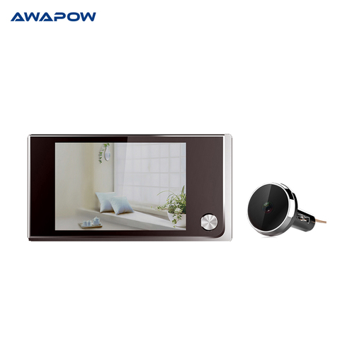 3.5 Inch Video Cat Eye Digital Camera Doorbell 120 Degree Angle Cat Eye Viewer Video Eye Doorbell Outdoor Doorbell ► Photo 1/6