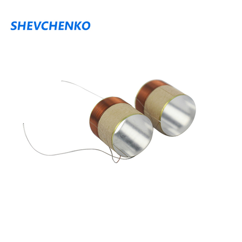 Shevchenko 19.5mm white aluminum speaker woofer voice coil bass ring 2 layer coil 2pcs ► Photo 1/6