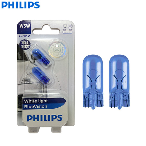 Philips WhiteVision W5W T10 12961WHVB2 12V 5W 4000K White Car Interior Light Original Signal Lamps Reading Lamp 12961BV, 2pcs ► Photo 1/4