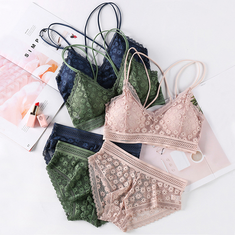 Women Bras Lace Bra Set Sexy LIngerie Girls Underwear Backless Bralette  Transparent Briefs Panties Wholesale Link 7 Colors - Price history & Review  | AliExpress Seller - TuKIIE Official Store | Alitools.io