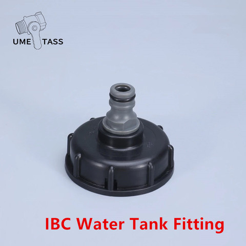 S60x6 Coarse Thread IBC Water Pipe 1/2 Inch Tap Cap Tank Adapter Compatible with IBC Tank ► Photo 1/6