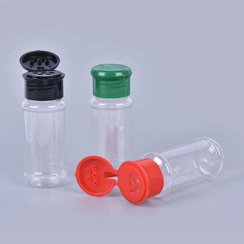 Hot sale 5Pcs Plastic Spice Salt Pepper Shakers Seasoning Jar BBQ Condiment Vinegar Bottle ► Photo 1/6