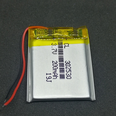 High Quality 302530 200mAh 3.7V Lithium Polymer Battery 032530 Li-ion battery for MP3 MP4 Digital Products voice recorder ► Photo 1/1