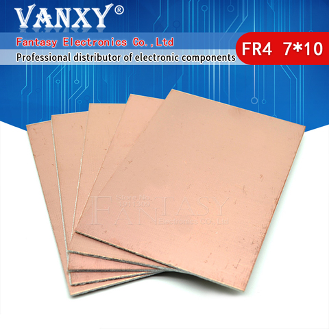 5pcs FR4 PCB 7x10cm 7*10 Single Side Copper Clad plate DIY PCB Kit Laminate Circuit Board ► Photo 1/5