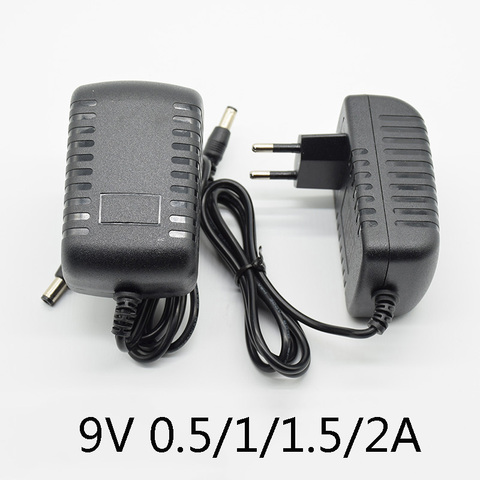 AC 100-240V DC 9V 0.5A 1A 1.5A 2A Electric Guitar Stompbox Power Supply Adapter charger Volt For Guitar Parts Effect Pedal Board ► Photo 1/5