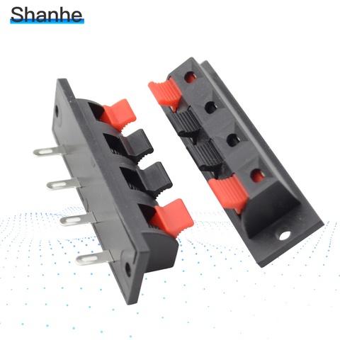 5pcs Single Row 4 Pin 4 Position Speaker Terminal Board Connectors ► Photo 1/6