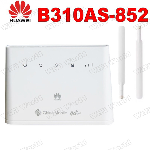 Huawei b310as-852 4G Lte Router B310 Lan Car Hotspot 150Mbps CPE WIFI ROUTER Modem + 2pcs Antennas ► Photo 1/6