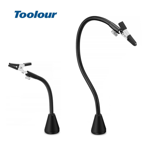 Toolour Magnetic PCB Board Fixed Clip Flexible Arm Soldering Third Hand with Magnetic Base Alligator Clip Welding Auxiliary Tool ► Photo 1/6