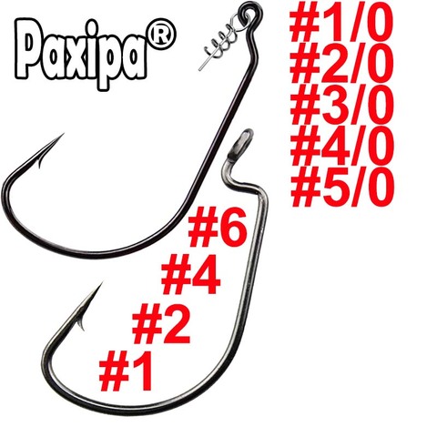 10 pcs Fishing Hook Wide gap Worm Hook Jig Hook Crank Fishhook For Soft Worm Lure Bass Barbed Carp Fishing Hook ► Photo 1/5