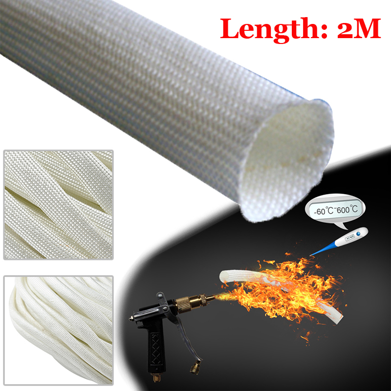 2022 Glass fibre thermal insulation 2M/5M Length White For Webasto Eberspacher  for 22mm & 24mm exhaust pipe ► Photo 1/6