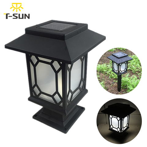 Solar Light Fence Light Ground Plug Light Dual Purpose Lantern Lawn Lamps Outdoor Garden Solar Spotlight Pathway Landscape Retro ► Photo 1/6