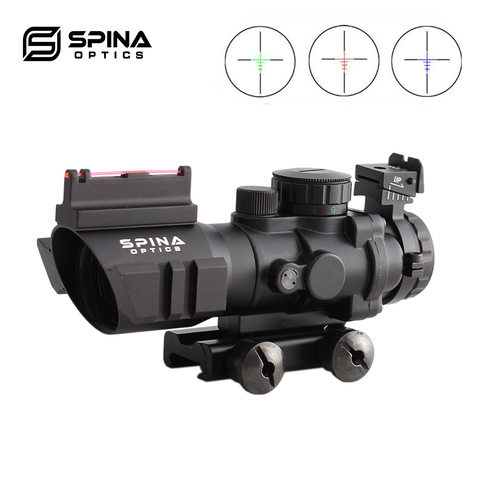 Acog 4x32 Red Dot Riflescope Reflex Tactical Optics Sight Scope RGB Reticle With 20mm Rail For Airsoft Guns Hunting Riflescope ► Photo 1/6