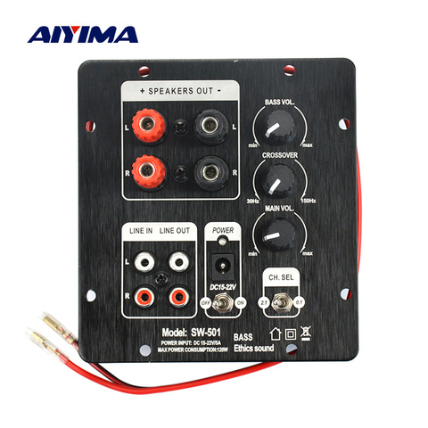 AIYIMA 2.1 Digital Subwoofer SMD Integrated Amplifier Audio Board Independent 2.0 Channel Output Home Sound Speaker Amplifier ► Photo 1/6