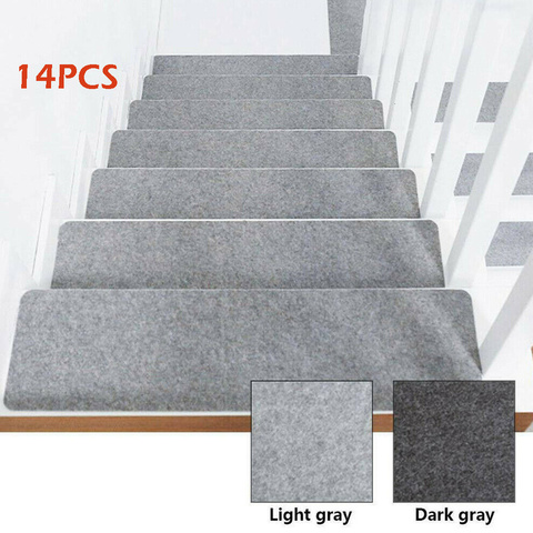 14Pcs/Set Stair Tread Carpet Mats Self-adhesive Floor Mat Door Mat Step Staircase Non Slip Pad Protection Cover Pads Home Decor ► Photo 1/5