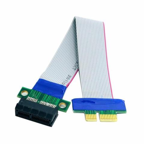 PCI Expres X1 PCI E Riser Card Extender Extension Ribbon Flex Relocate Cable ► Photo 1/6