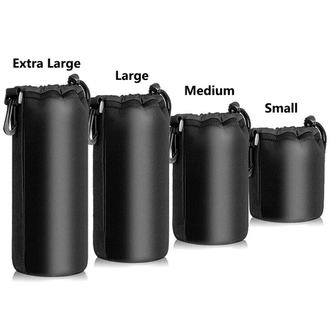 Camera case Lens Pouch Set Lens Case Small Medium Large and Extra Large For DSLR Camera Lens Bag Pouch Shockproof ► Photo 1/6