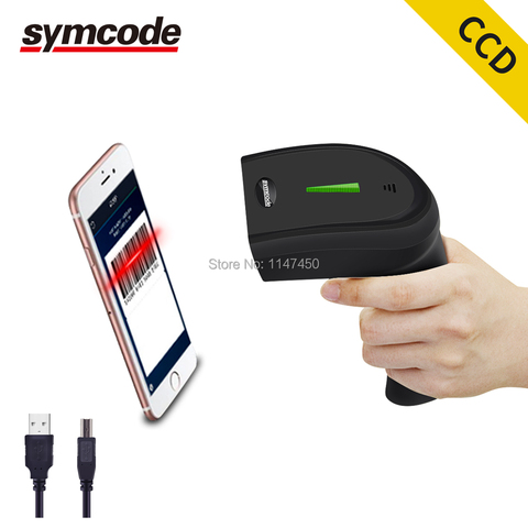 1D CCD Wired Barcode Scanner and 2.4GHz Wireless Barcode Reader Wireless Transfer Distance 100 Meters, Work with  Windows,Mac ► Photo 1/6