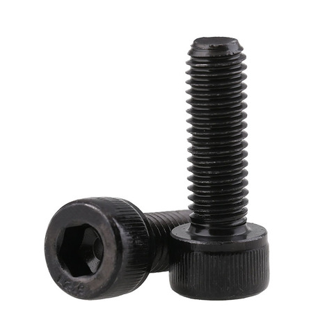 DIN912 12.9 Grade Cup Head Hexagonal Machine Screw Black Cylindrical Head Bolt Hex Socket Cheese Head Screw M1.4-M3 10PCS ► Photo 1/6