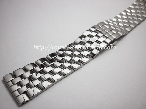20 22 24mm Straps high quality Solid Stainless Steel Bracelet Watchbands Belt Luxury for Armani/Casio/Fiyta Seiko omega Longines ► Photo 1/1