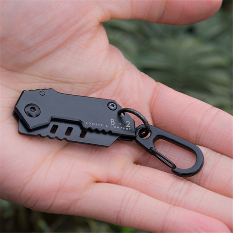 B-2 Bomber Nano Knife Tactical Pocket Knife Keychain EDC Multi-purpose Swiss Military Steel Survival Gear for Outdoor Camping ► Photo 1/1