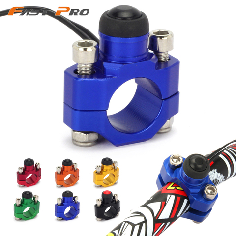 Motorcycle CNC Universal Engine Stop Start Kill Switch With Base For YAMAHA YZ125 YZ250 YZ250F YZ450F WR250F WR450F WR426F TTR ► Photo 1/6