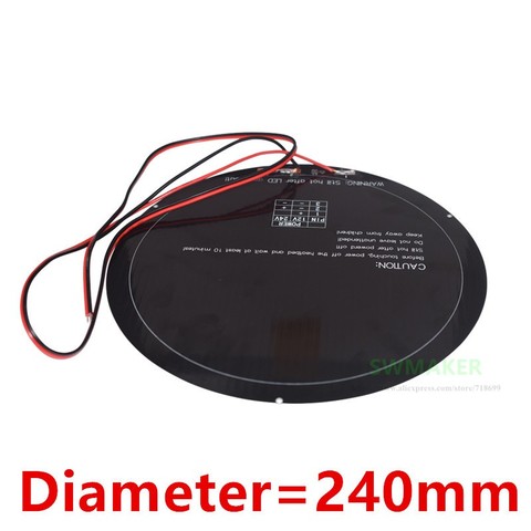 Diameter 240mm hotbed / 240mm Ultrabase Build Surface Glass plate for DIY ANYCUBIC Pulley/Linear Plus / Kossel 3D Printer ► Photo 1/4