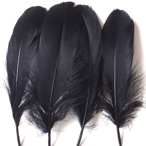 50 pieces of natural big black and white goose feathers 15 cm to 20 cm, used for craft hats to embellish flower arrangement mate ► Photo 1/3