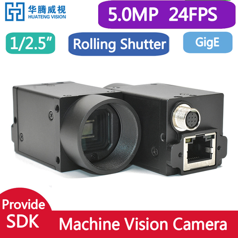 Gigabit GIGE 5MP Industrial Camera + SDK, Support For Windows 7/8/10 Operating System,Adjustable Exposure Time And White Balance ► Photo 1/6