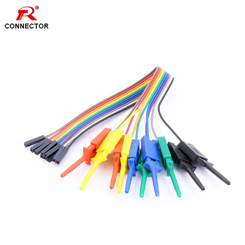 1set 25cm 5colors 10PIN Hook Clip Line Kit,High Efficiency, Logic Analyzer Cable Gripper Probe Test ► Photo 1/6