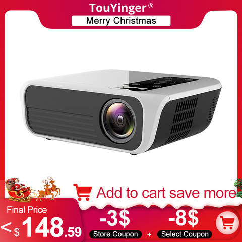 Touyinger L7 mini LED Projector with full hd 1080p native resolution logo 1920x1080 home cinema projector android wifi optional ► Photo 1/6