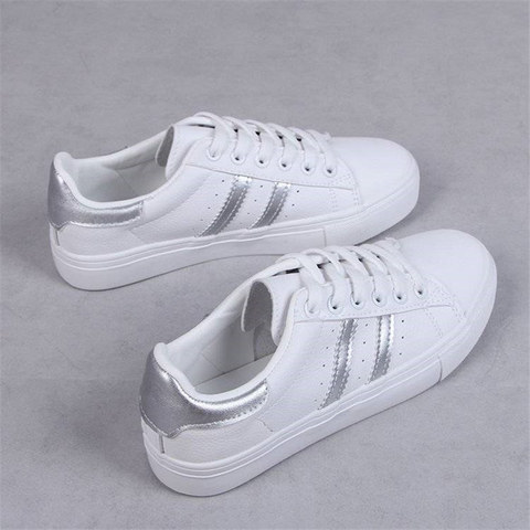 Women Casual Shoes Female Casual Women Sneakers Flats Girl Breathble Vulcanized Shoes Lace Up White Shoes Zapatos De Mujer ► Photo 1/6