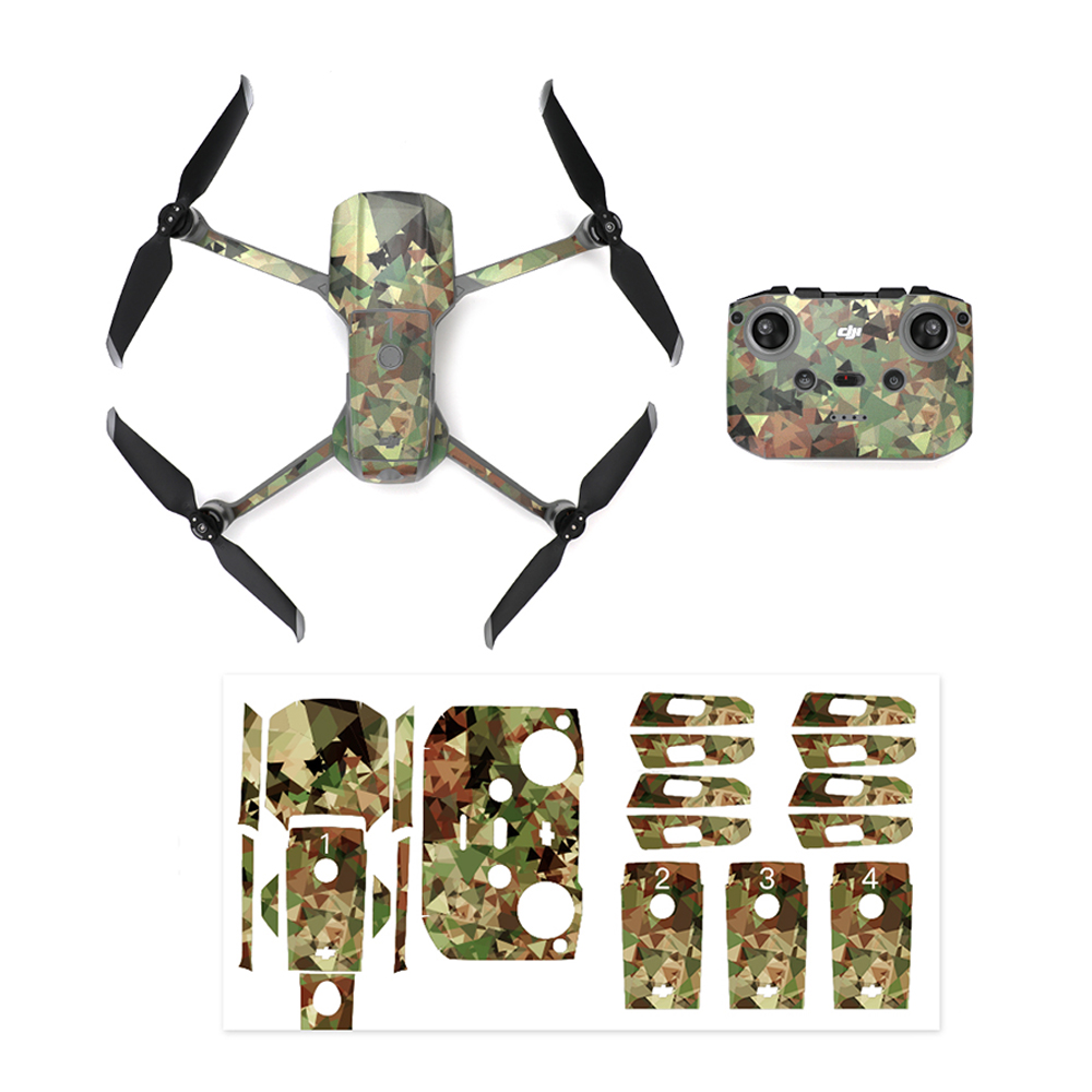 Set For DJI MAVIC Mini Drone PVC Stickers Protector Decal Skin Cover 6PCS 
