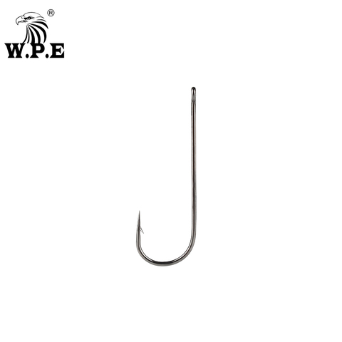 W.P.E 3packs/5packs/lot Fishing Hook 8#-4/0# High Carbon Steel Barbed Hook Aberdeen Carp Fishing Fly Hook Long Shank Pipe Ringed ► Photo 1/6