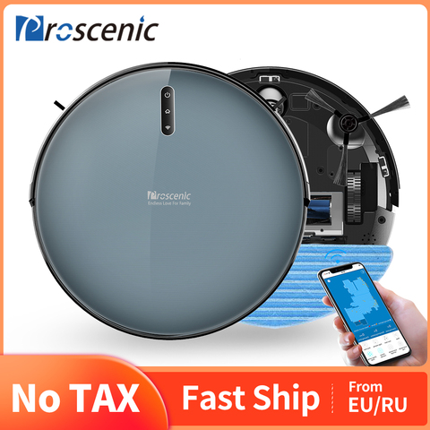 Proscenic 830P 2000PA Robot Vacuum Cleaner with Wet Cleaning Gyroscope Washing vacuum cleaner Home Carpet cleaner Auto Charge ► Photo 1/6