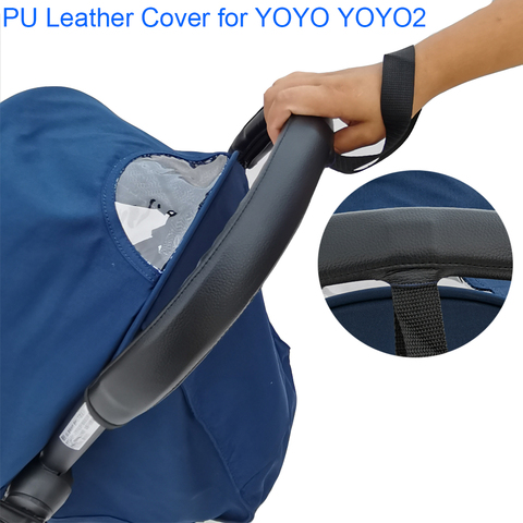 Baby Stroller Accessories leather Protective Case Cover and Armrest Bumper Bar Handrail Handle for Babyzenes Yoyo Yoya+ Pram ► Photo 1/6