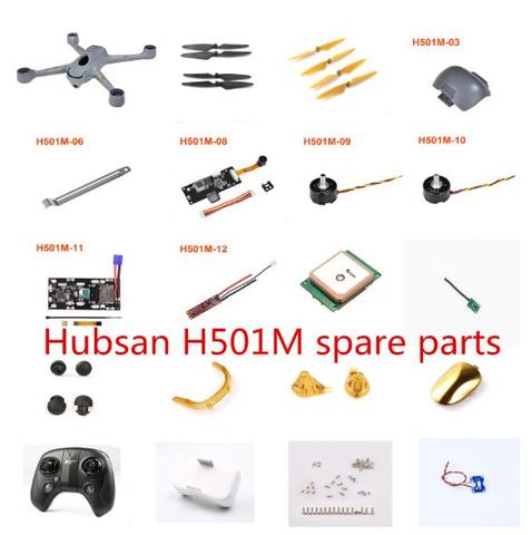 Hubsan H501M X4 RC Drone Quadcopter spare parts body shell blade motor ESC receiver Camera board GPS LED remote controller etc. ► Photo 1/6
