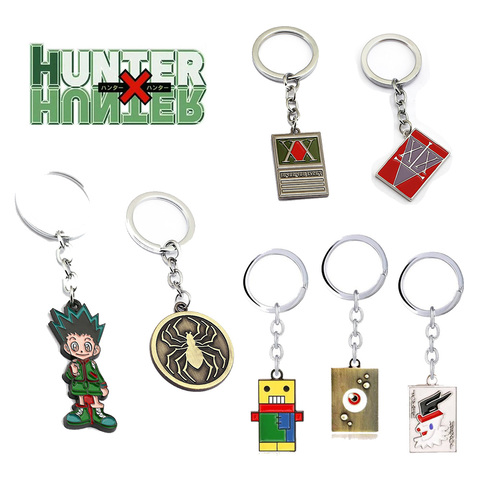 Anime HUNTER x HUNTER Keychain GON FREECSS License Metal Key Chain Men Keychains Phantom Troupe Key Ring Pendant Gift Jewelry ► Photo 1/6