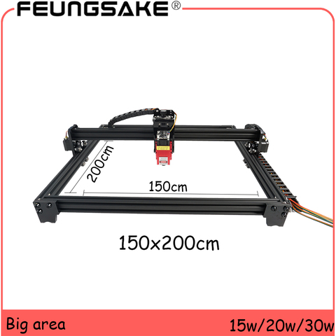 laser machine 30w woodworking big area cnc 200x150cm Laser Engraving Machine 15w laser machine pmw control ttl,Laser engraver ► Photo 1/6