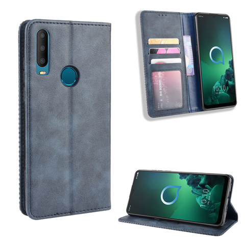 Alcatel 3X 2022 5048U 5048Y Case Wallet Flip Style Leather Vintage Phone Back Cover For alcatel 3x (2022) with Photo frame ► Photo 1/6