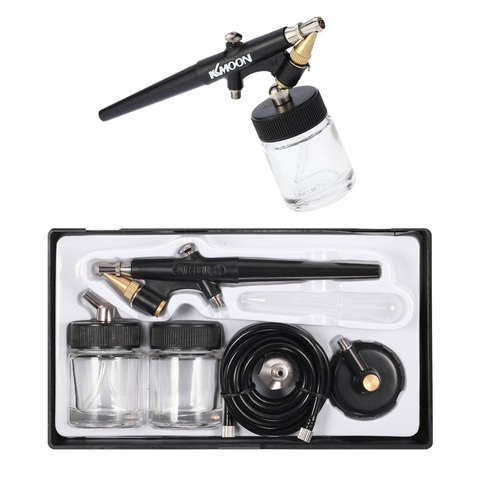 Airbrush Paint Kit High Atomizing Siphon Feed Spray Gun Single Action Air Brush Kit for Makeup Art Painting Tattoo Manicure ► Photo 1/6