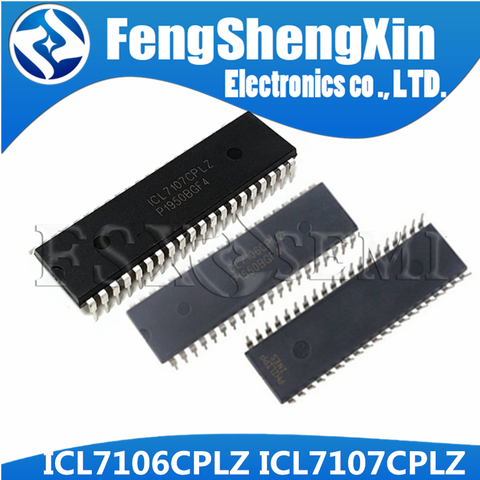 (2-5)pcs/lot  ICL7106CPLZ DIP40 ICL7106 DIP 7106CPLZ ICL7107CPLZ ICL7107 DIP-40 AD converter CMOS ► Photo 1/3