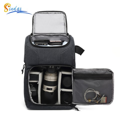 Waterproof Camera Bag Photo Cameras Backpack For Canon Nikon Sony Xiaomi Laptop DSLR Portable Travel Tripod Lens Pouch Video Bag ► Photo 1/6