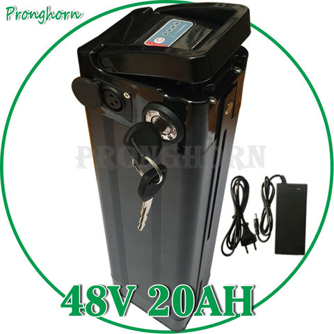 48V 8Ah 9Ah 10Ah 11Ah 12Ah 13Ah 15Ah 16Ah 20Ah Seat Tube Silver Fish Li-ion Battery For Electric Bike Bicycle Fiets Accu Akku48V ► Photo 1/6