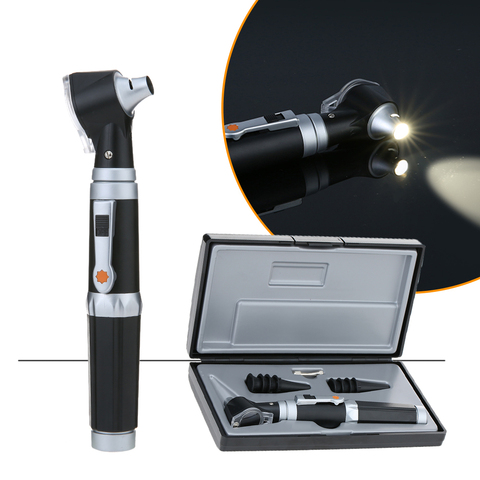 Carevas Ear Otoscope 3X True View Full Spectrum Home Physician Ear Care Diagnostic Set with 8 Tips for Adult & Child ► Photo 1/6