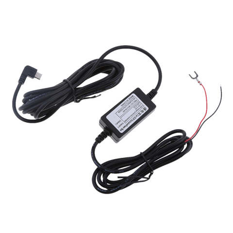 Car DVR Exclusive Power Box Adapter DC Power 90° Left Micro USB Cable 3.5m 12V to 5V Universal ► Photo 1/6